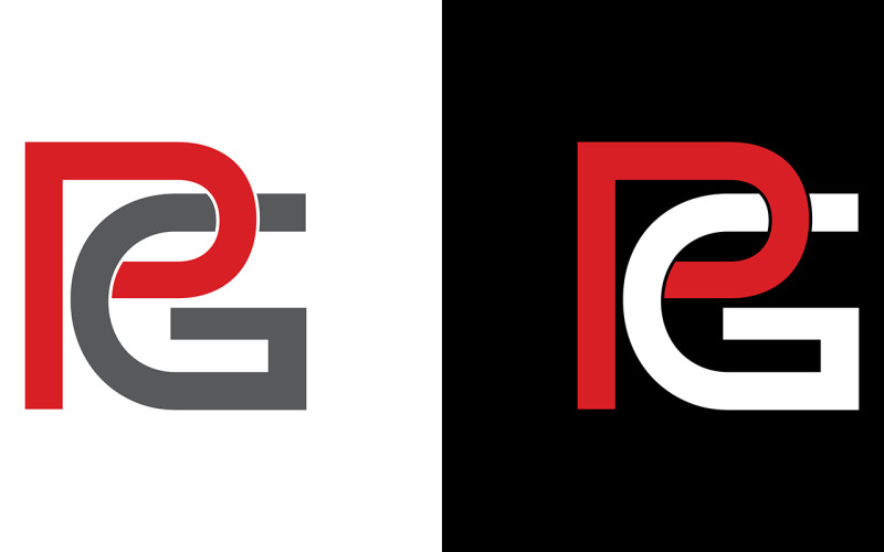 Pg, gp Carta abstracta empresa o marca Diseño de logotipo