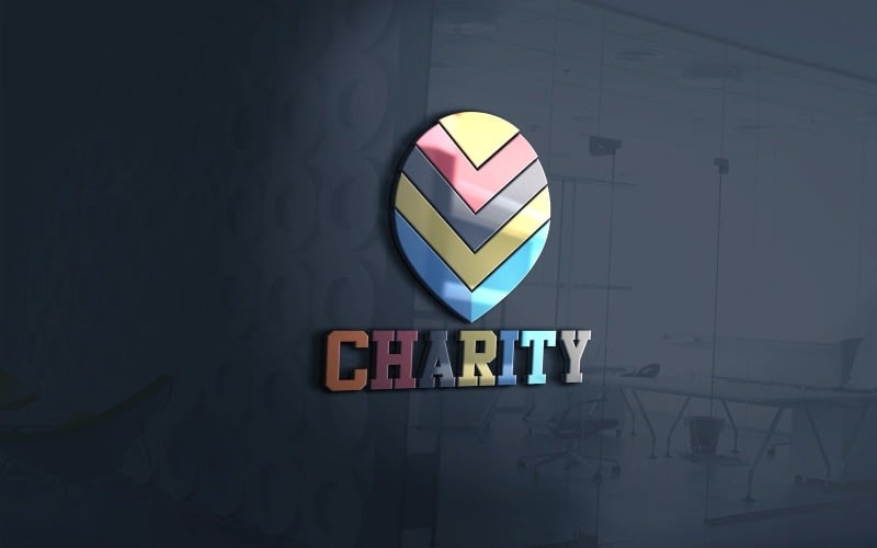 Векторный файл логотипа благотворительного пожертвования