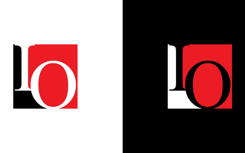 Bokstaven io, oi abstrakt företag eller varumärke Logotypdesign