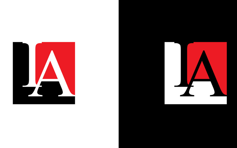 Buchstabe ia, ai abstraktes Firmen- oder Markenlogo-Design