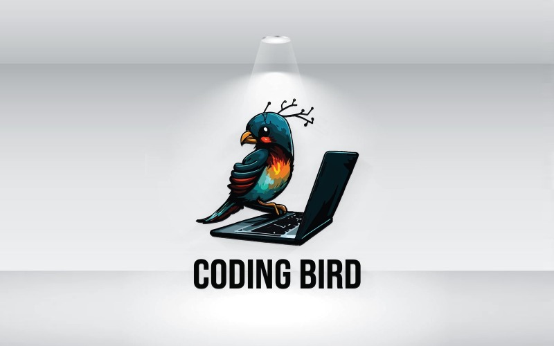 Codage du fichier vectoriel du logo d'oiseau