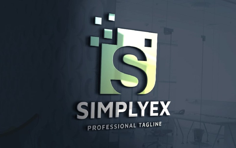 Логотип Simplyex літера S Pro Box