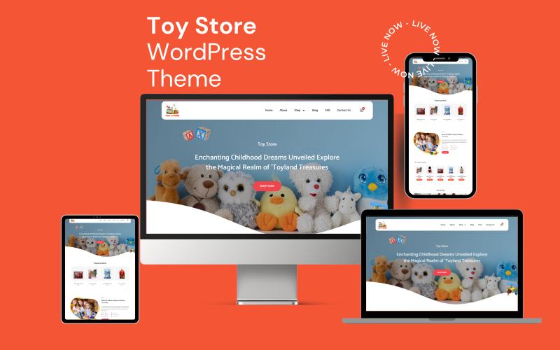Speelgoedwinkel WooCommerce Elementor WordPress-thema