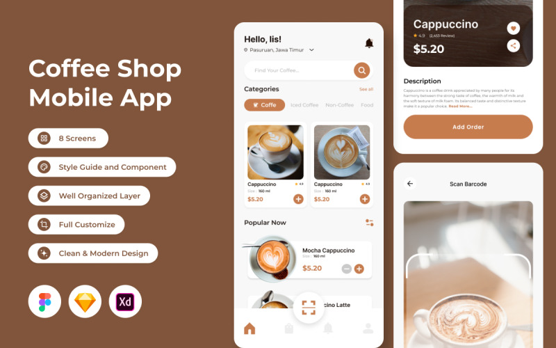 MyCaffe - Coffe Shop Mobile App