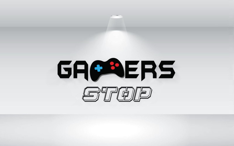 Spelare stoppa logotyp mall vektor fil