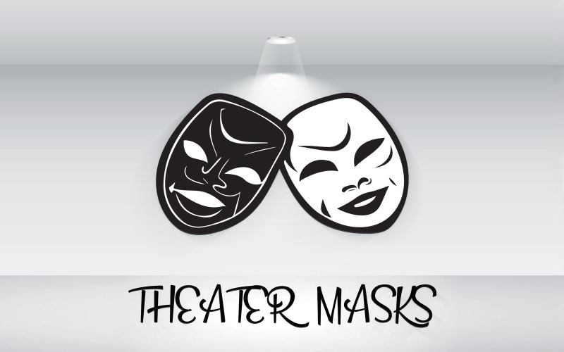 Fichier vectoriel du logo des masques de théâtre