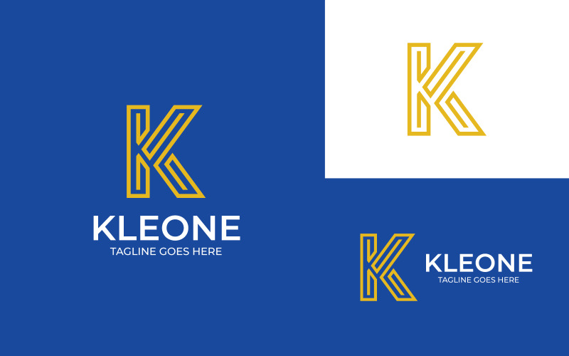 K harfi Logo şablonu tasarımı