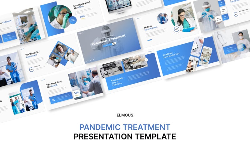 Traitement pandémique - Modèle de présentation Powerpoint médical