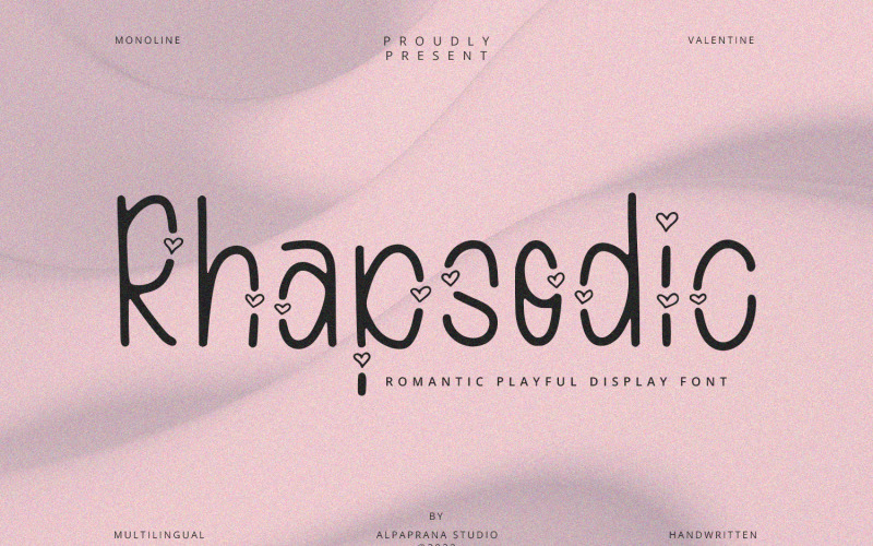 Rhapsodic - романтичний дисплейний шрифт