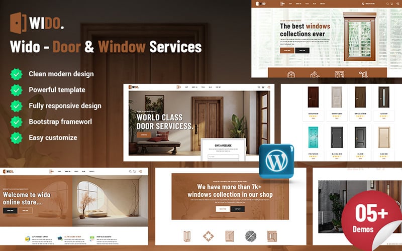 Wido - Tema de WordPress para servicios de puertas