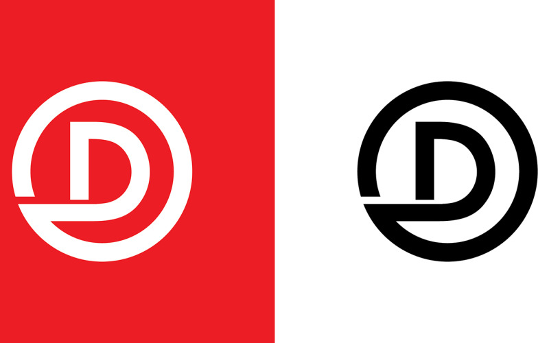 Letter od, do abstract company or brand Logo Design