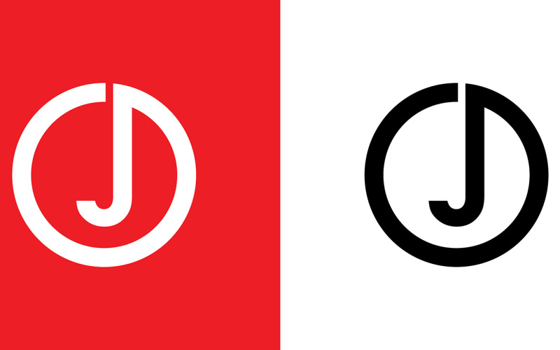 Letter oj, jo abstract company or brand Logo Design