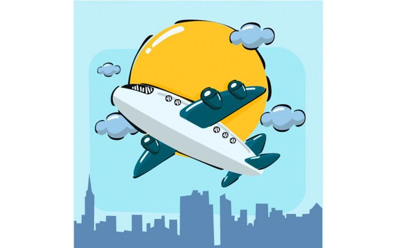Міжнародний день цивільної авіації фонова ілюстрація