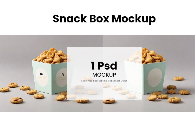 Snack Box Mockup 01 Előnézet