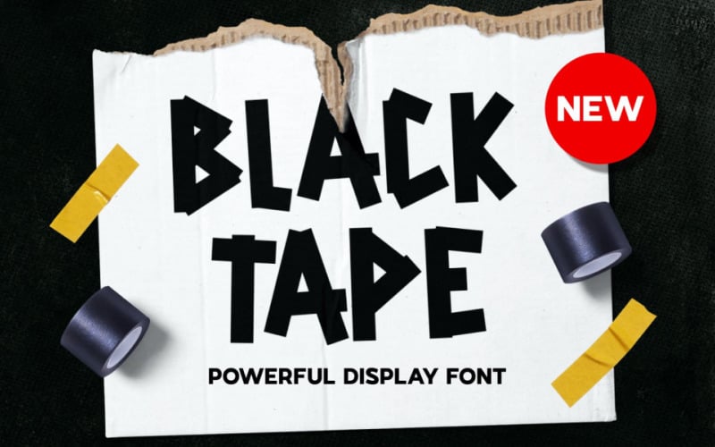 Стиль шрифта Blacktape Cool