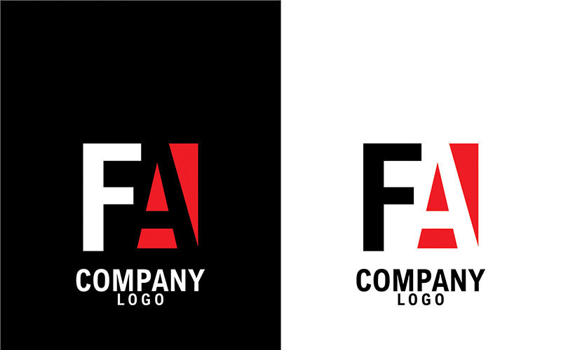Fa betű, af absztrakt cég vagy márka Logo Design