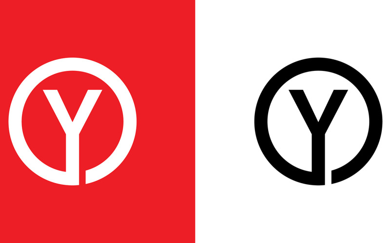 Letter oy, yo abstract bedrijf of merk Logo Design