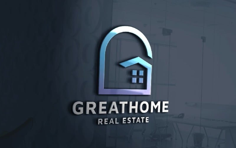 Świetne logo Home z literą G Pro