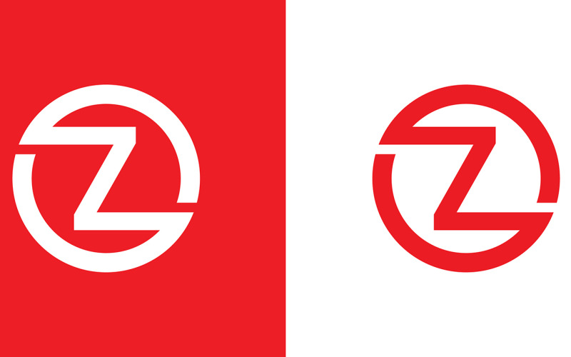 Zo, oz Letter abstrakt företag eller varumärke Logotypdesign