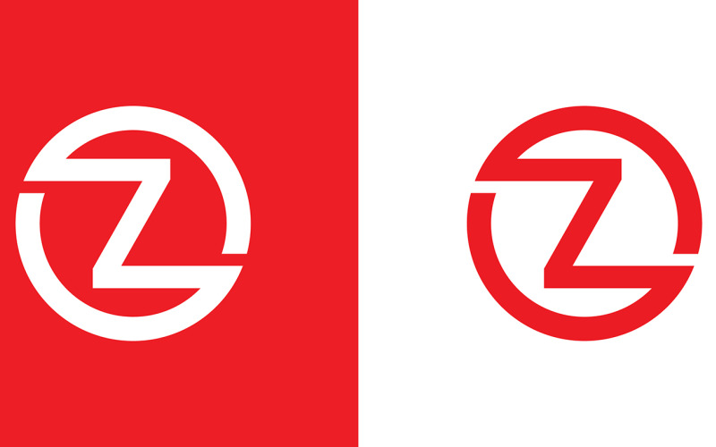 Zo, oz List abstrakcyjny projekt logo firmy lub marki