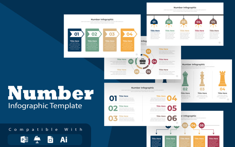 Число Инфографика Шаблоны презентаций PowerPoint