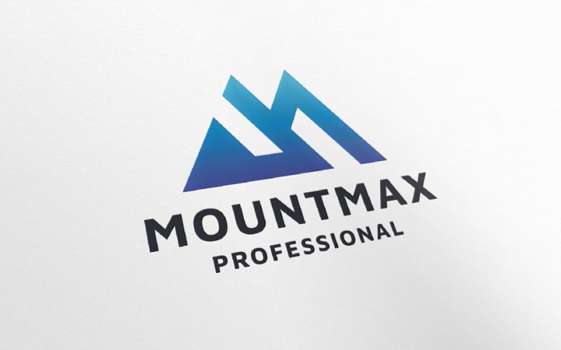 Logotipo de empresa Mountmax Letra M Pro