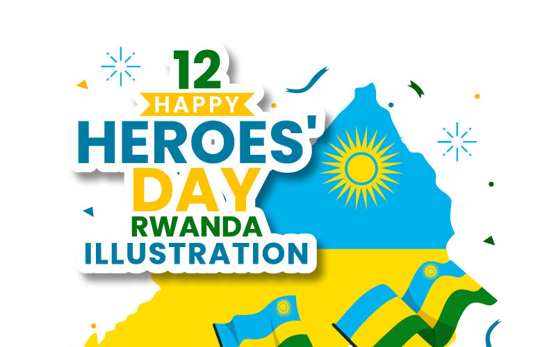 12 Rwanda Heroes Day ilustrace