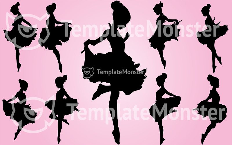 Ballerina (neun Abbildungen)