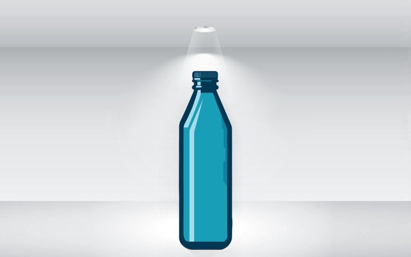 Пляшка води векторний файл ілюстрації