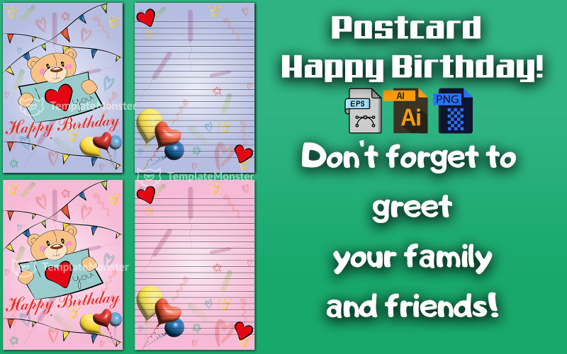 Postkarte_ Alles Gute zum Geburtstag