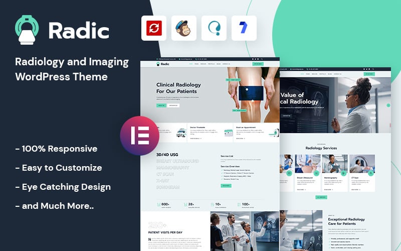 Radic — тема WordPress для радиологии и визуализации