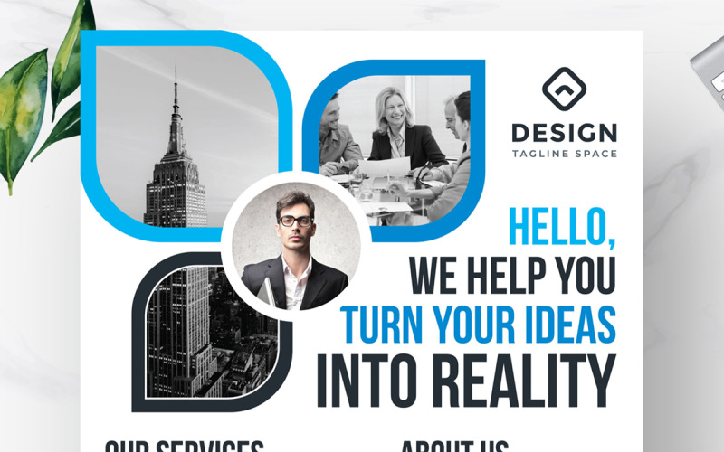 Plantillas creativas para volantes de negocios