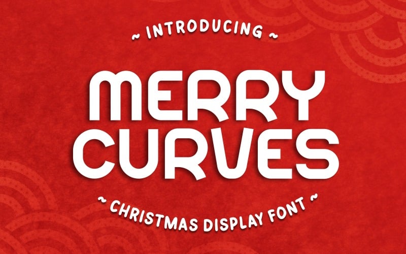 Merry Curves - Kerstweergavelettertype