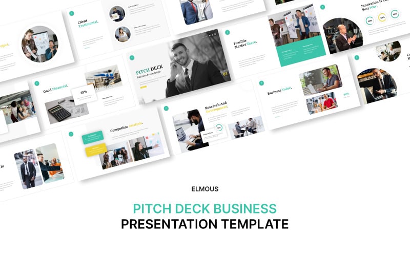 Šablona prezentace Prezentací Google Slides Business Pitch Deck