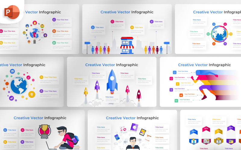 Creatieve Vector PowerPoint Infographic-sjabloon