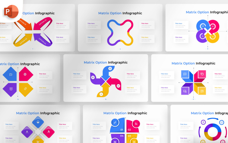 Matrix-PowerPoint-Infografik-Vorlage