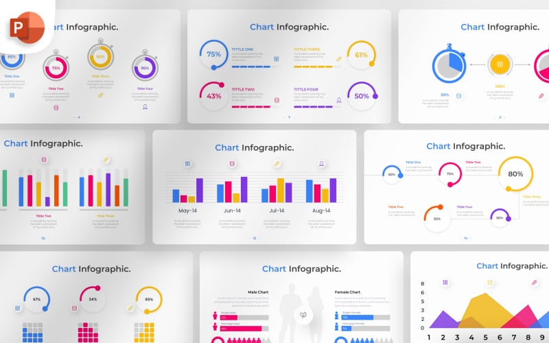 图表 PowerPoint 信息图表模板