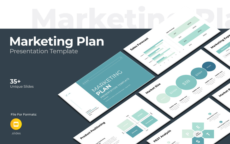 Marketingplan Google Slides-Layout