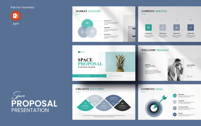 Modèle PowerPoint de proposition spatiale