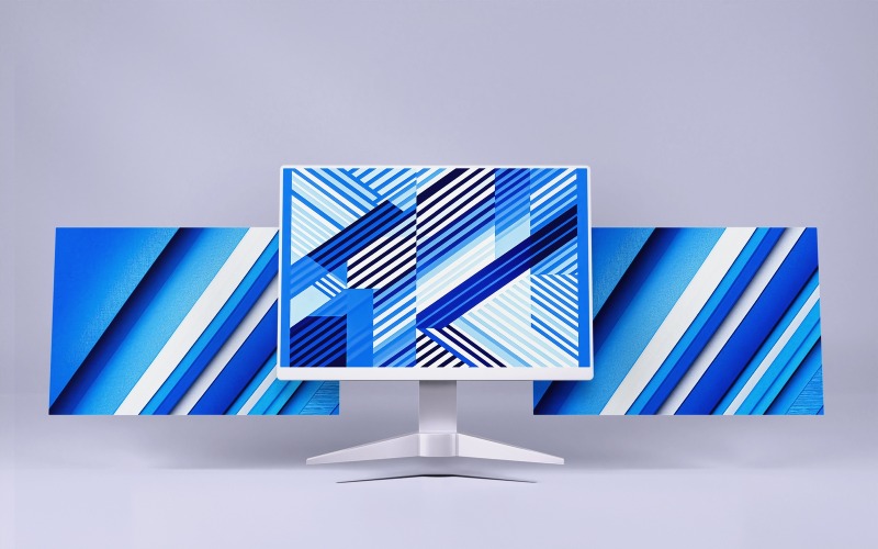 Coleção De 2 Fundo Azul Abstrato Com Listras Diagonais ilustração