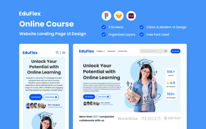 EduFlex – úvodní stránka online kurzu