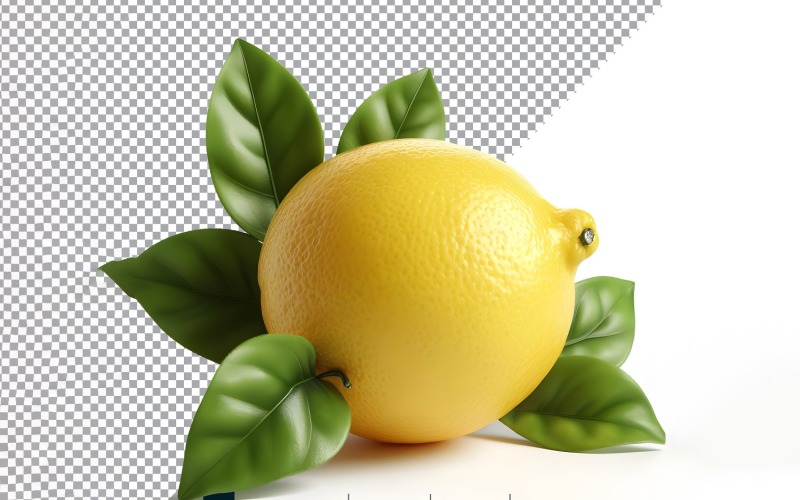 Fruta fresca de limão isolada em fundo branco 2