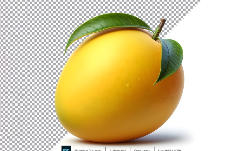 Mangó friss gyümölcs elszigetelt fehér háttérrel 2