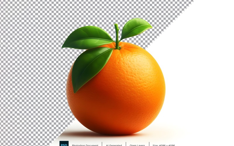 Orange frisches Obst isoliert auf weißem Hintergrund 2