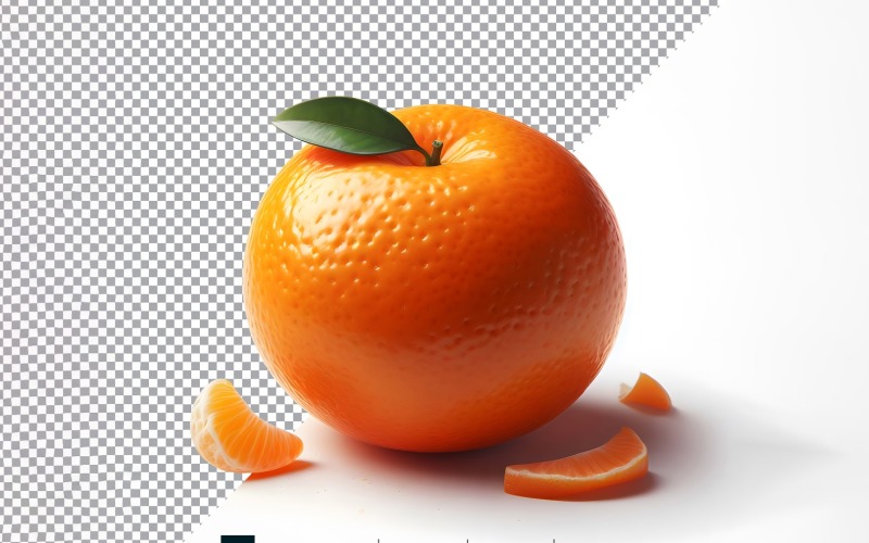 Mandarino Frutta fresca isolata su fondo bianco 3