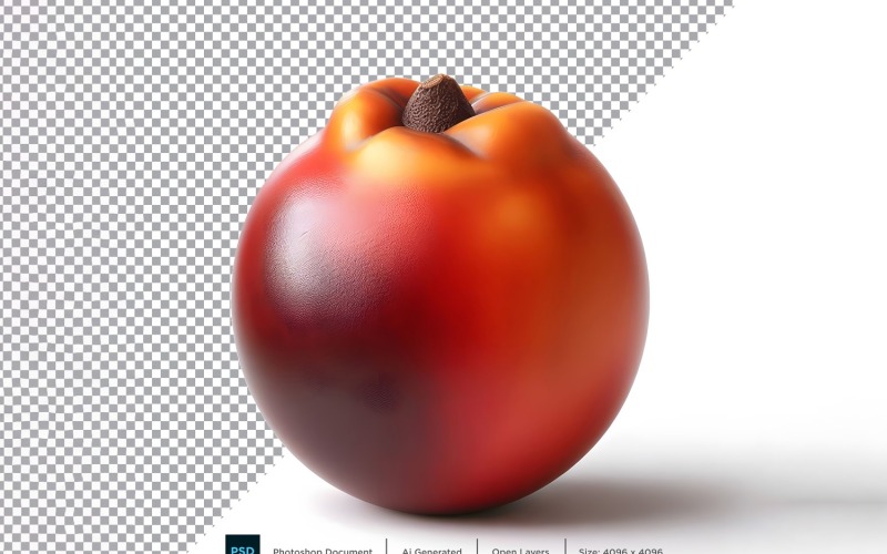 Sapote Frutta fresca isolata su fondo bianco 2