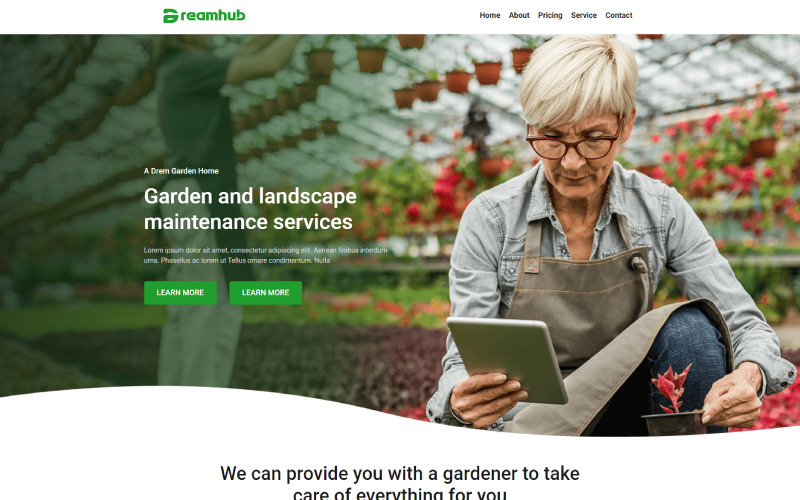 DreamHub – Garten- und Landschafts-WordPress-Theme