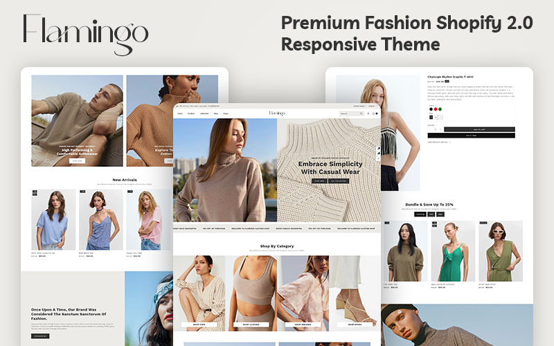 Flamingo - Premium Fashion Shopify 2.0 Duyarlı Teması