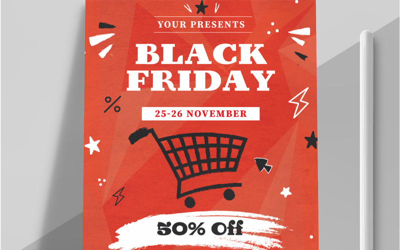 Black Friday Sale Flyer template Layout