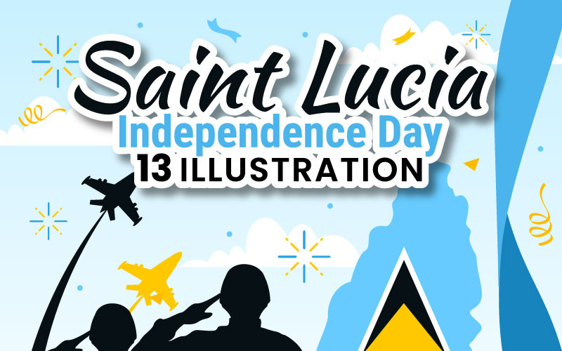 13 Ilustração do Dia da Independência de Santa Lúcia